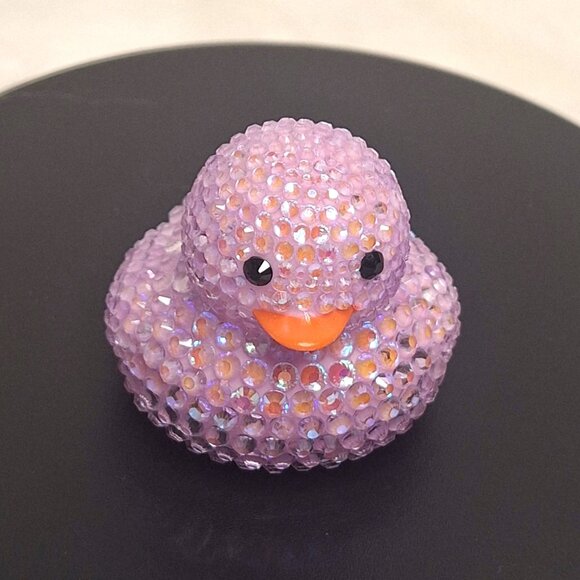 Light Lavender Rubber Duck, Bling, Bedazzle, Jeep, Unique, Affordable Gift - Picture 7 of 8